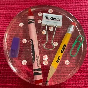 Colorful Stationery Resin Paperweight